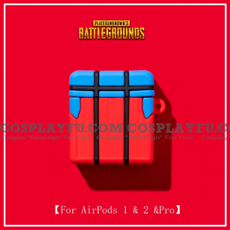 Lovely 빨간 Battlegrounds Airpod Case | Silicone Case for Apple AirPods 1, 2, Pro 코스프레